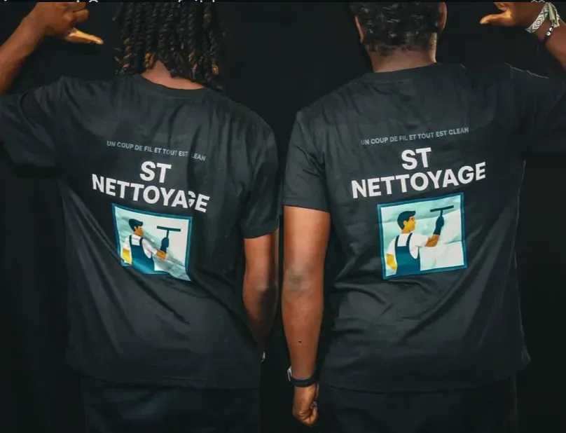 Jaspe Solet et son frère jumeau, fondateurs de ST Nettoyage à Lyon